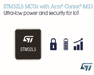 ST, 초저전력 기능과 보안성 강화한 STM32L5 마이크로컨트롤러 출시